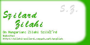 szilard zilahi business card